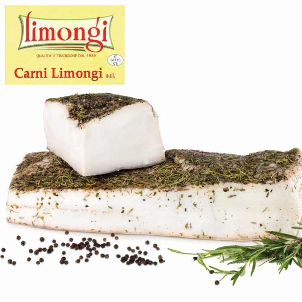 lardo stagionato lucano con erbe ed aromi