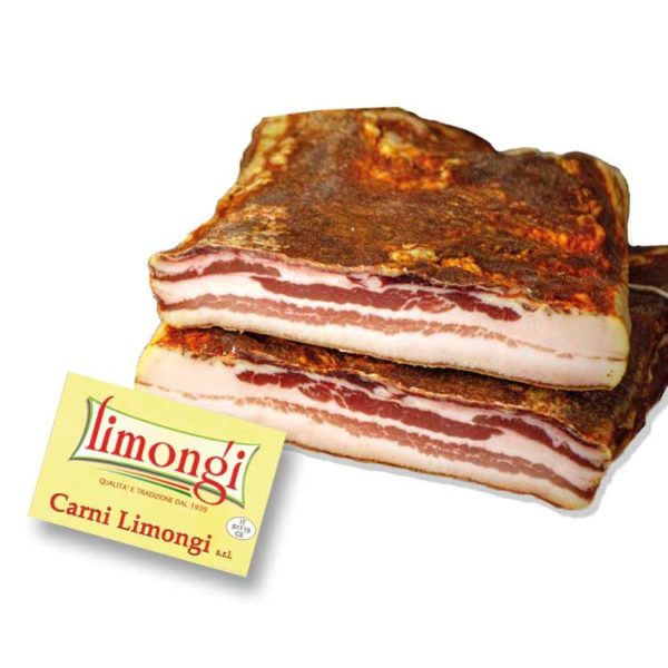 pancetta tesa stagionata trancio Lucana